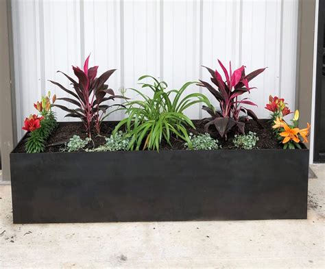 black metal flower box|decorative metal planter boxes.